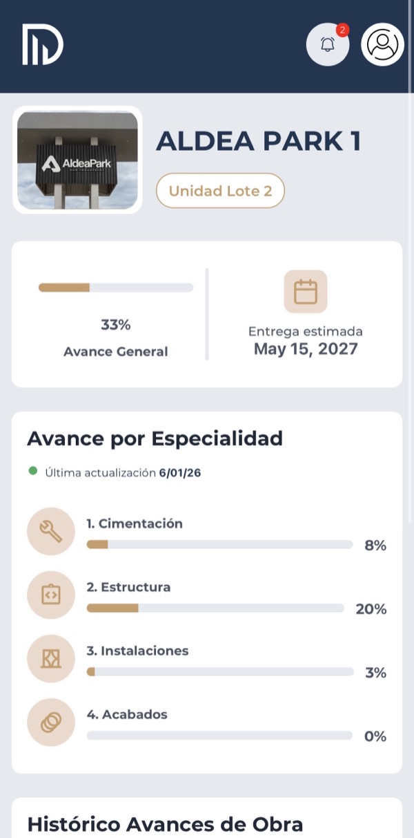 Avance de obra
